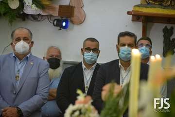 Solemne función religiosa en el templo de Lomo Magullo en honor de la Virgen de las Nieves/Francisco Javier Santana.